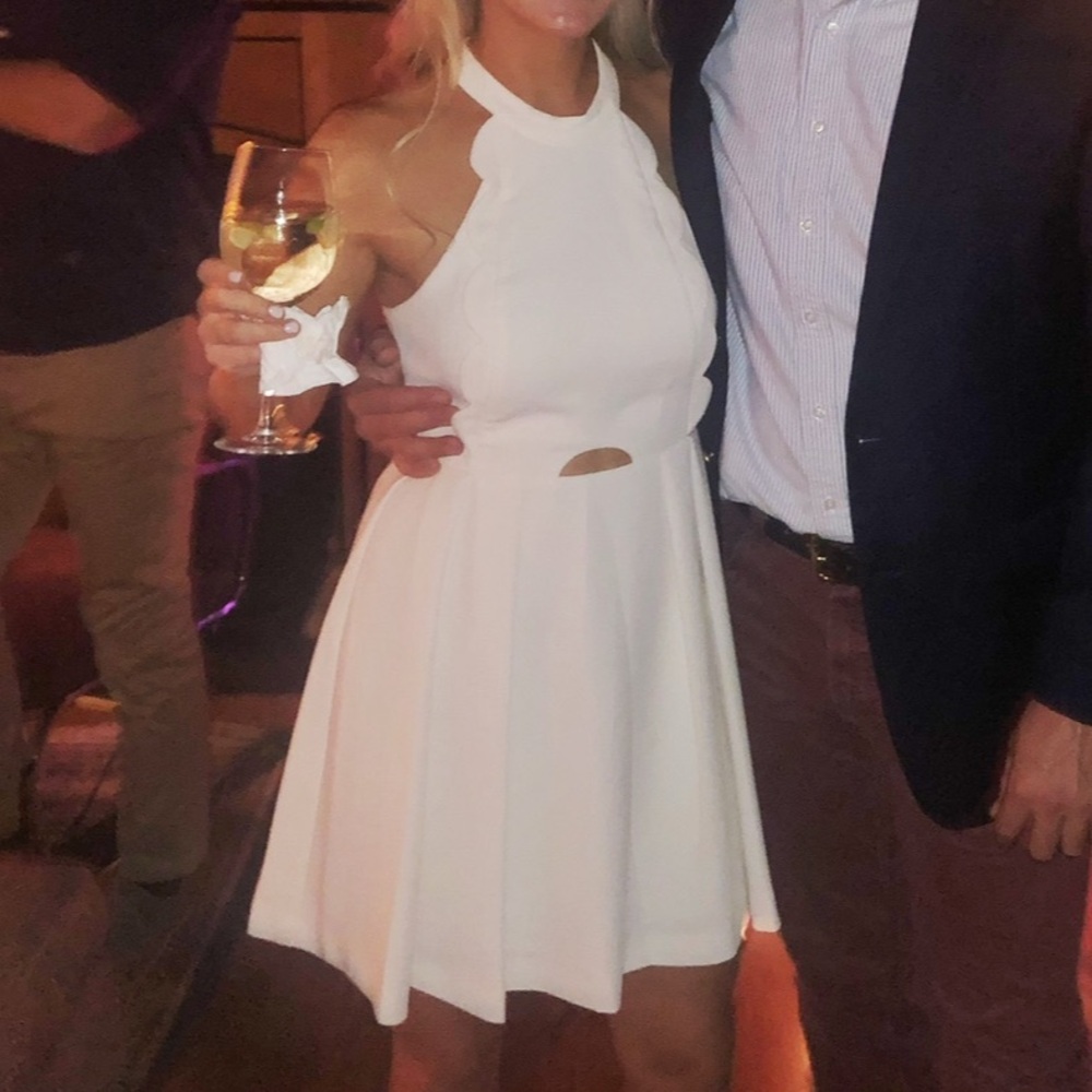 BCBG Cream Sleeveless Dress